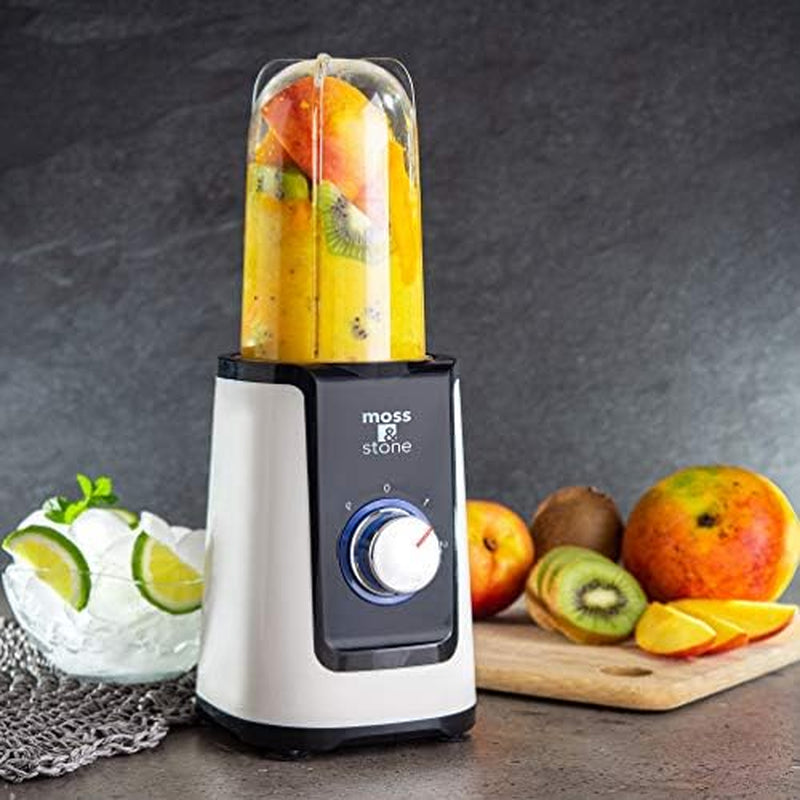 2 in 1 Personal Blender with Additional Blender Cups, Amazing Bullet Blenders for Making Smoothie, Mini Blender, White & Black Juice Blender